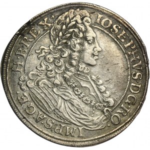 Silesia, Habsburg rule, Joseph I, 1/2 Thaler Brieg 1705 CB - RARE