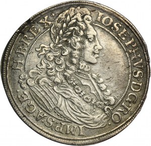 Silesia, Habsburg rule, Joseph I, 1/2 Thaler Brieg 1705 CB - RARE