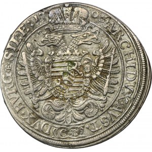 Silesia, Habsburg rule, Joseph I, 1/2 Thaler Brieg 1705 CB - RARE