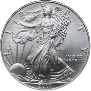 USA, 1 Philadelphia Dollar 2001 - Walking Liberty - NGC MS69