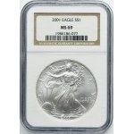USA, 1 Philadelphia Dollar 2001 - Walking Liberty - NGC MS69