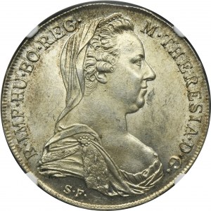 Austria, Maria Theresa, Thaler Wien 1780 SF - RESTRIKE - NGC MS62