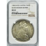 Austria, Maria Theresa, Thaler Wien 1780 SF - RESTRIKE - NGC MS62