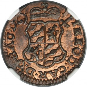 Belgium, Bishopric of Liege, Jean-Théodore of Bavaria, Liard Liege 1752 - NGC MS64 RB