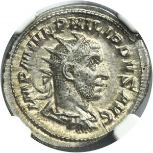 Roman Imperial, Philip I, Antoninianus - NGC Ch AU