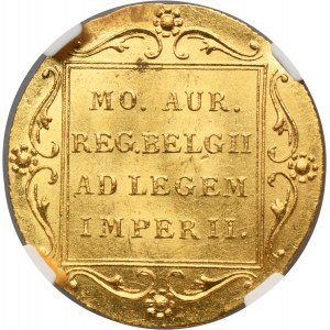 Russia, Nicholas I, Dutch type ducat Petersburg 1849 - NGC MS63