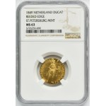 Russia, Nicholas I, Dutch type ducat Petersburg 1849 - NGC MS63