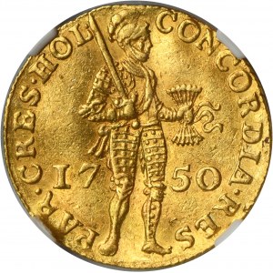 Netherlands, Province of Holland, Dordrecht Ducat 1750 - NGC AU55