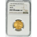 Netherlands, Province of Holland, Dordrecht Ducat 1750 - NGC AU55