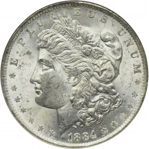 USA, 1 Dollar New Orleans 1884 O - Morgan - NGC MS63