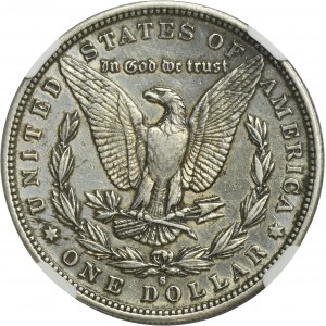 USA, 1 San Francisco Dollar 1884 S - Morgan - NGC XF DETAILS