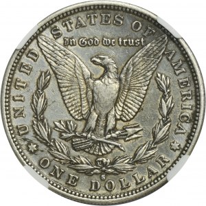 USA, 1 San Francisco Dollar 1884 S - Morgan - NGC XF DETAILS