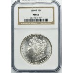 USA, 1 Dollar San Francisco 1880 S - Morgan - NGC MS63