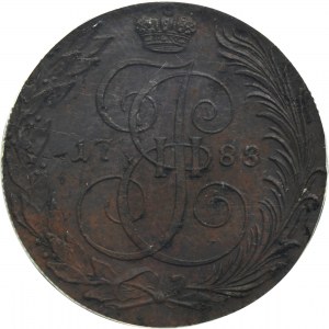 Russia, Catherine II, 5 Kopeck Jekaterinburg 1788 KM - PCGS MS62 BN