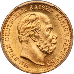 Germany, Kingdom of Prussia, Wilhelm I, 20 Mark Berlin 1872 A - PCGS MS63