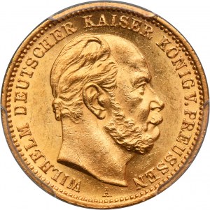 Germany, Kingdom of Prussia, Wilhelm I, 20 Mark Berlin 1872 A - PCGS MS63