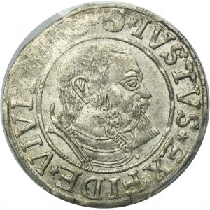 Duchy of Prussia, Albrecht Hohenzollern, Groschen Königsberg 1540 - PRVSS - PCGS AU58