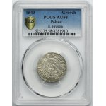 Duchy of Prussia, Albrecht Hohenzollern, Groschen Königsberg 1540 - PRVSS - PCGS AU58