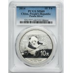 China, 10 Yuan 2014 - Panda - PCGS MS69