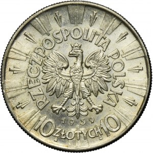 Piłsudski, 10 złotych 1939