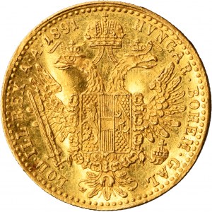 Austria, Franz Joseph I, Ducat Wien 1891