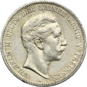 Germany, Prussia Kingdom, Wilhelm II, 5 Mark Berlin 1907 A