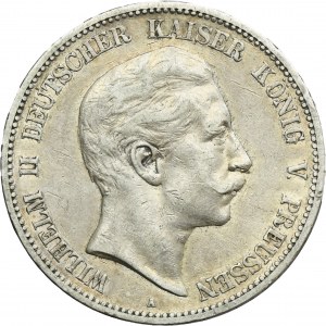 Germany, Prussia Kingdom, Wilhelm II, 5 Mark Berlin 1907 A
