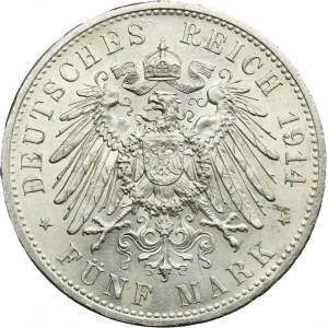 Niemcy, Królestwo Prus, Wilhelm II, 5 Marek Berlin 1914 A