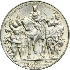 Germany, Kingdom of Prussia, Wilhelm II, 3 Mark Berlin 1913 A
