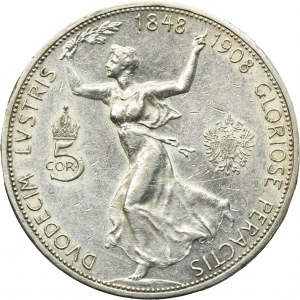 Austria, Franz Joseph I, 5 Corona Wien 1908
