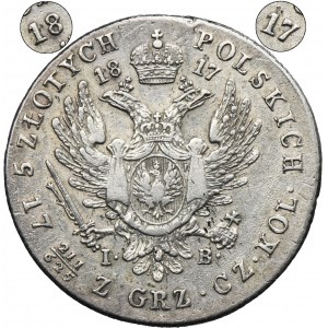 Kingdom of Poland, 5 zloty Warsaw 1817 IB
