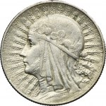 Głowa Kobiety, 5 złotych Warszawa 1932 - RZADKIE