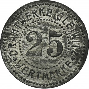Gleiwitz, Drahtwerke, 25 Pfennig