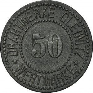 Gleiwitz, Drahtwerke, 50 Pfennig