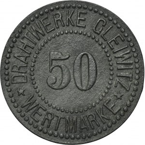 Gleiwitz, Drahtwerke, 50 Pfennig