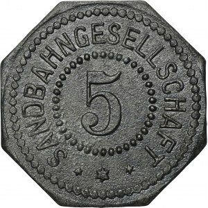 Gleiwitz, Sandbahngesellschaft, 5 Pfennig