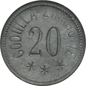Ruda in Oberschlesien, Godulla, Zinkhütte, 20 Pfennig