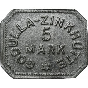 Ruda in Oberschlesien, Godulla, Zinkhütte, 5 Mark
