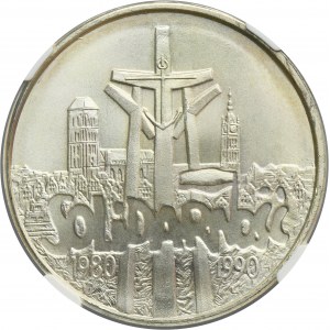 100.000 złotych 1990 Solidarność - TYP C - NGC MS67