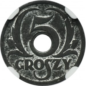 German Occupation, 5 groschen 1939 - NGC MS62