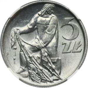 5 złotych 1973 Rybak - NGC MINT ERROR MS63