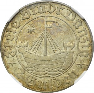 Free City of Danzig, 2 gulden 1932 Cog - NGC AU58 - RARE