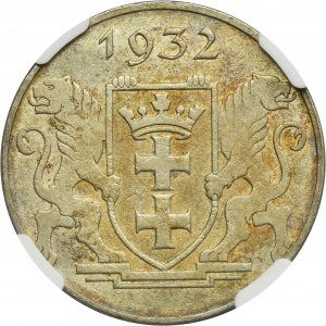 Free City of Danzig, 2 gulden 1932 Cog - NGC AU58 - RARE