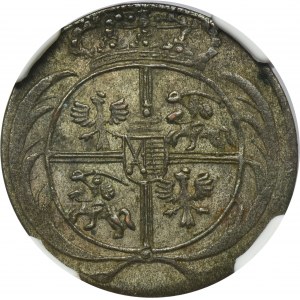 Augustus III of Poland, 1/24 Thaler Dresden or Leipzig 1753 - without mintmark - NGC AU58 - RARE