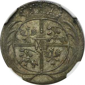 Augustus III of Poland, 1/24 Thaler Dresden or Leipzig 1753 - without mintmark - NGC AU58 - RARE