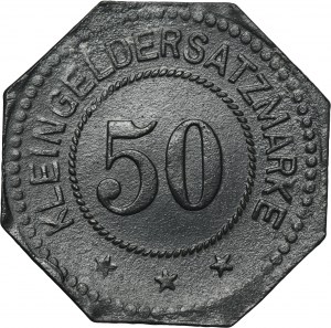 Ruda in Oberschlesien, Friedenshütte, Friedensgrube, 50 Pfennig