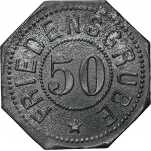 Ruda in Oberschlesien, Friedenshütte, Friedensgrube, 50 Pfennig