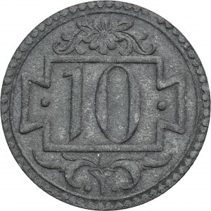 Free City of Danzig, 10 pfennig 1920 - 69 pearls - RARE
