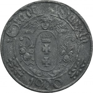 Free City of Danzig, 10 pfennig 1920 - 69 pearls - RARE