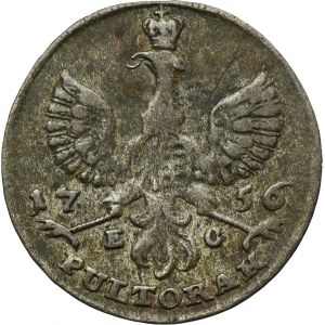 August III Sas, Półtorak Lipsk 1756 EC - PULTORAK, RZADKI